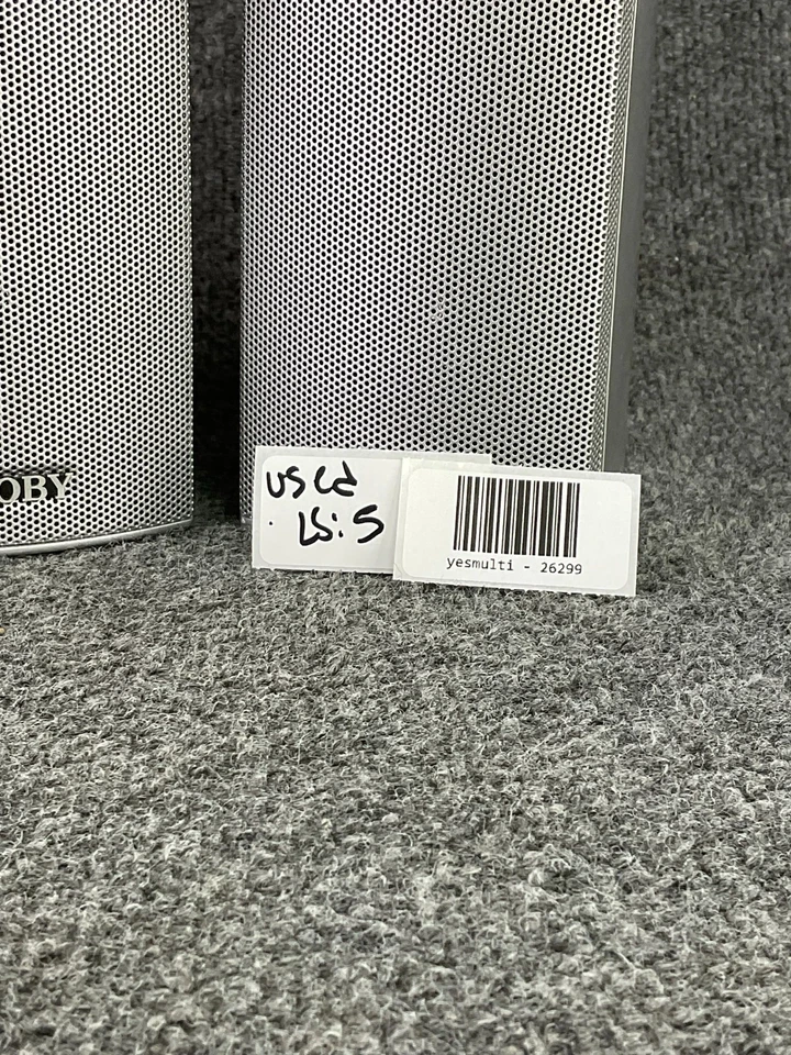 Coby 5.1 Surround Satellite Speakers Set of 4 🎶 Silver Color – Wired - Image 2 of 4