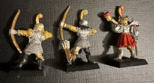 1990s Metal 1  x Horn Blower 2 x Archer - Vintage Warhammer Fantasy Painted 