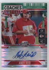 2024 Contenders Optic Coaches Ticket Green Pulsar Prizm /30 Andy Reid Auto 1gw7