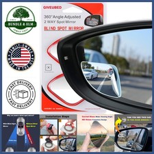 Wide Angle Blind Spot Mirror Set Frameless Convex Design For Cars Suvs