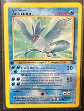 Pokémon 1999 Fossil 1° Edizione ARTICUNO 17/62 Non Holo Raro mai giocato