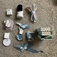 Owlet Dream Duo Smart Baby Monitor Sock  2K HD Cam Bedtime Blue  USED