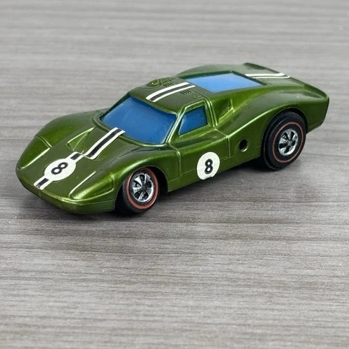 '69 vintage Mattel Hot Wheels Sizzlers Ford Mk IV Green Diecast Car READ