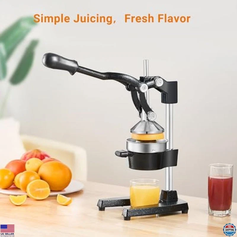 Cast Iron Juicer Hand Press for Lemon Pomegranate Lime Citrus Fruits with - Image 2 of 4