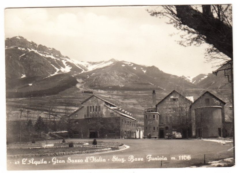 26-03703 - AQUILA - STAZIONE BASE FUNIVIA VIAGGIATA 1960