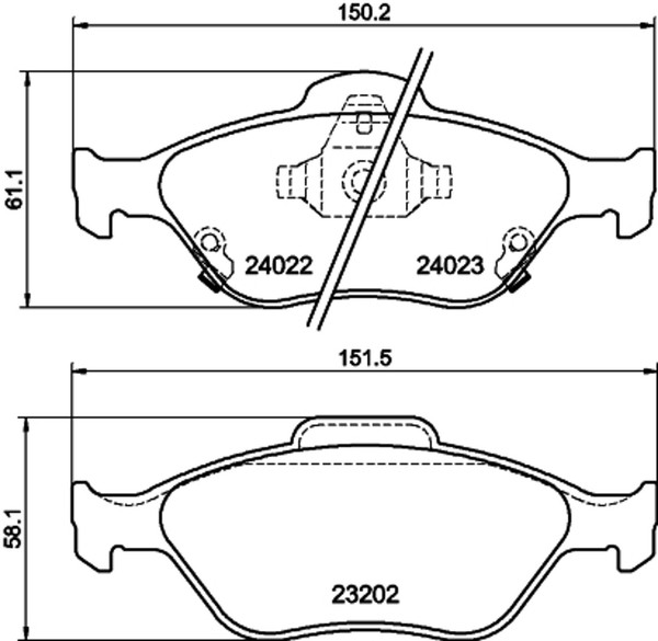 Hella Pagid Bremsbelagsatz Scheibenbremse 8DB 355 006-721 FüR Toyota Yaris GPL 8-image