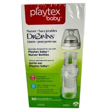Playtex Nurser Drop-ins Pre-sterilized Disposable Liners 8-10 oz 50 Count NEW 