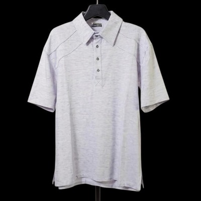  QED Men's XL Purple Golf Shirt Polo Short Sleeve Shoulder Insets 