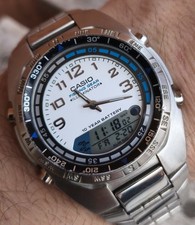 Casio Fishing Gear AMW-700 Illuminator Ana Digit Moon Phase Dual Time 3768