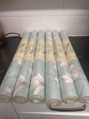 NEU 6X LAURA ASHLEY LEICHT UNVOLLKOMMEN WANDVERKLEIDUNG - MAGNOLIENHAIN - ENTENEI