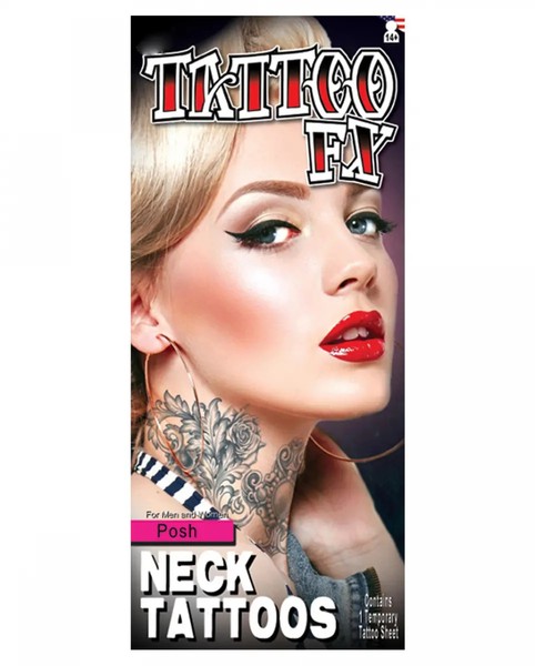 Posh Diva Klebetattoo Als KostüM Accessoire FüR Fasching Und Motto Party-image