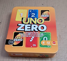 Mattel Games UNO Zero Gioco di Carte in Conservazione e Latta da Viaggio per Bambini