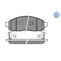 Meyle BremsbeläGe Bremsbelegsatz Vorne FüR Nissan Pathfinder III NV200