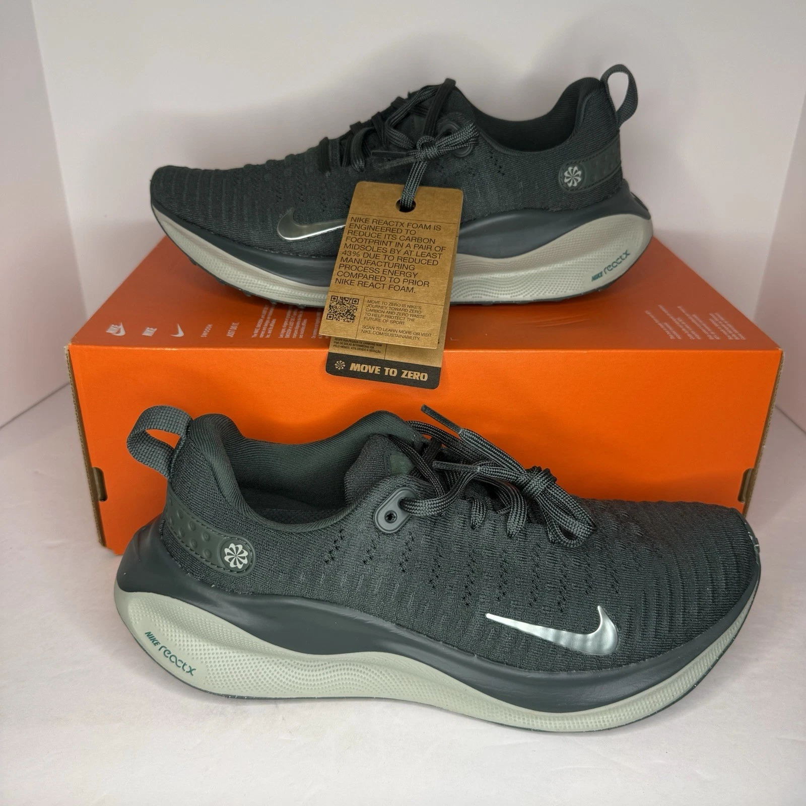 Nike ReactX Infinity Run 4 Size 9 Women’s Vintage Green Jade DR2670-304