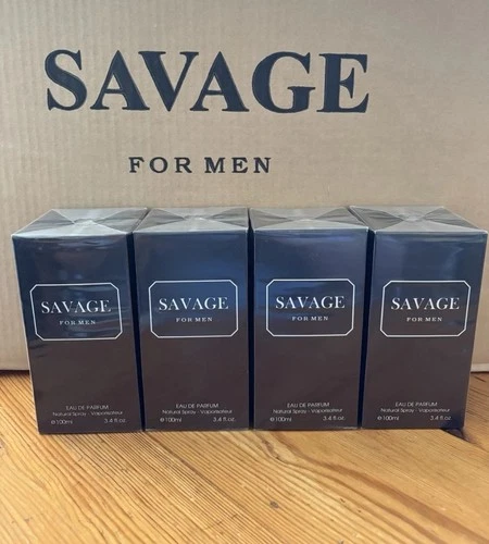 4 X Savage Men's Perfume 100ml Eau De Parfum Gift For Him Men Fragrance New