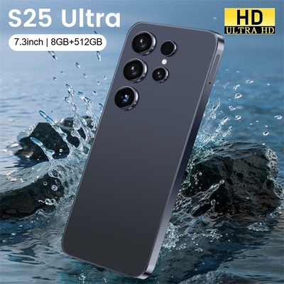 S25 Ultra Smartphone 7.3'' HD Global Unlocked Android 8+512GB 24+48MP Dual SIM