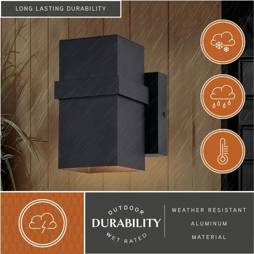 Vaxcel Lighting T0660 Lavage 7" Tall Wall Sconce - Black - Picture 11 of 12