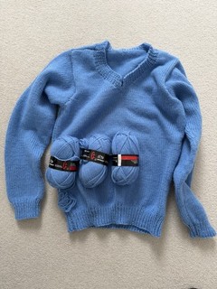 Wolle Reste Pullover Stricken mit Schurwolle Waschmaschinen Geeignet ￼