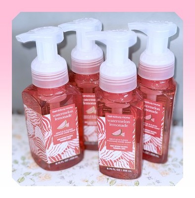 Bath & Body Works Watermelon Lemonade 8.75oz Gentle Clean Foaming Hand Soap x4
