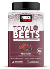 Force Factor Total Beets Soft Chews, A ai Berry, 90 ct. Made In USA