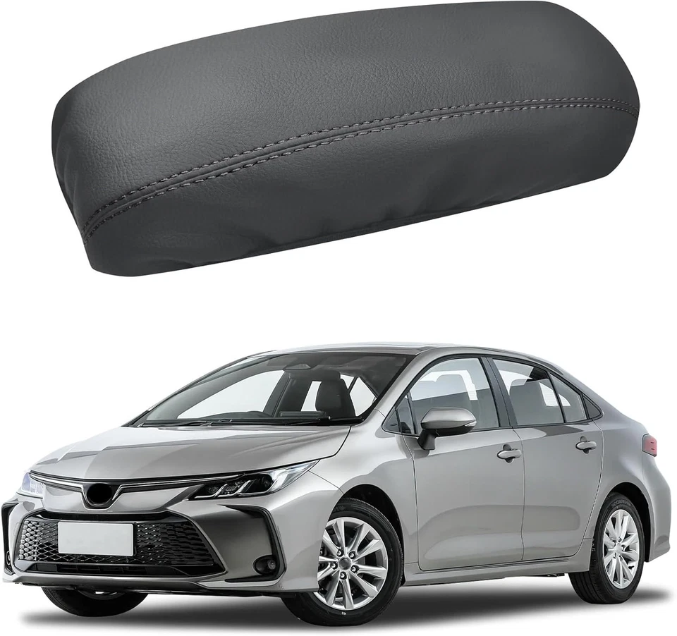 Car Center Console Box Armrest Cover PU Leather Pad For Toyota Corolla 2020-2023 Foto 2 de 4