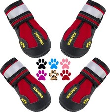 Dog Shoes Large Medium Dogs Boots Paw Protector Anti-Slip Sole Water Resistant