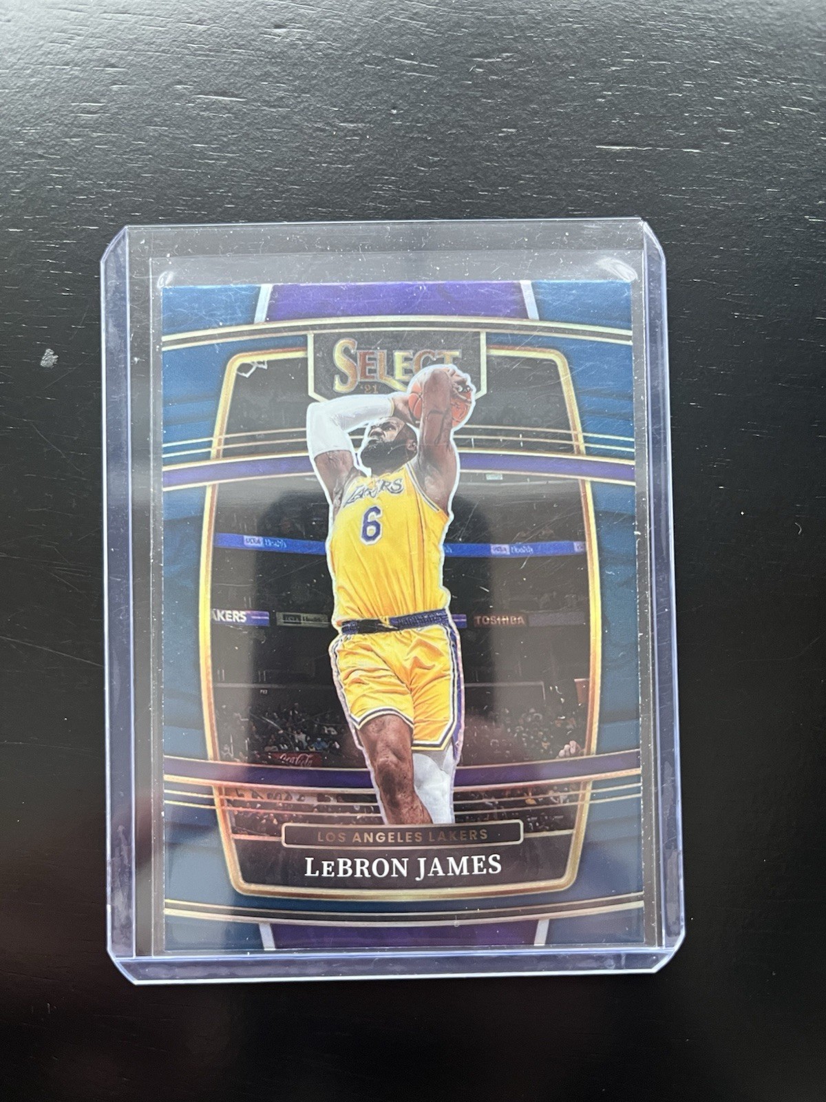2021-22 Panini Select - Concourse LeBron James #100 Blue Prizm