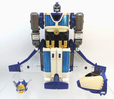 Bandai 1999 Power Rangers Rescue Lightspeed DX Max Solarzord 10'' / Incomplete