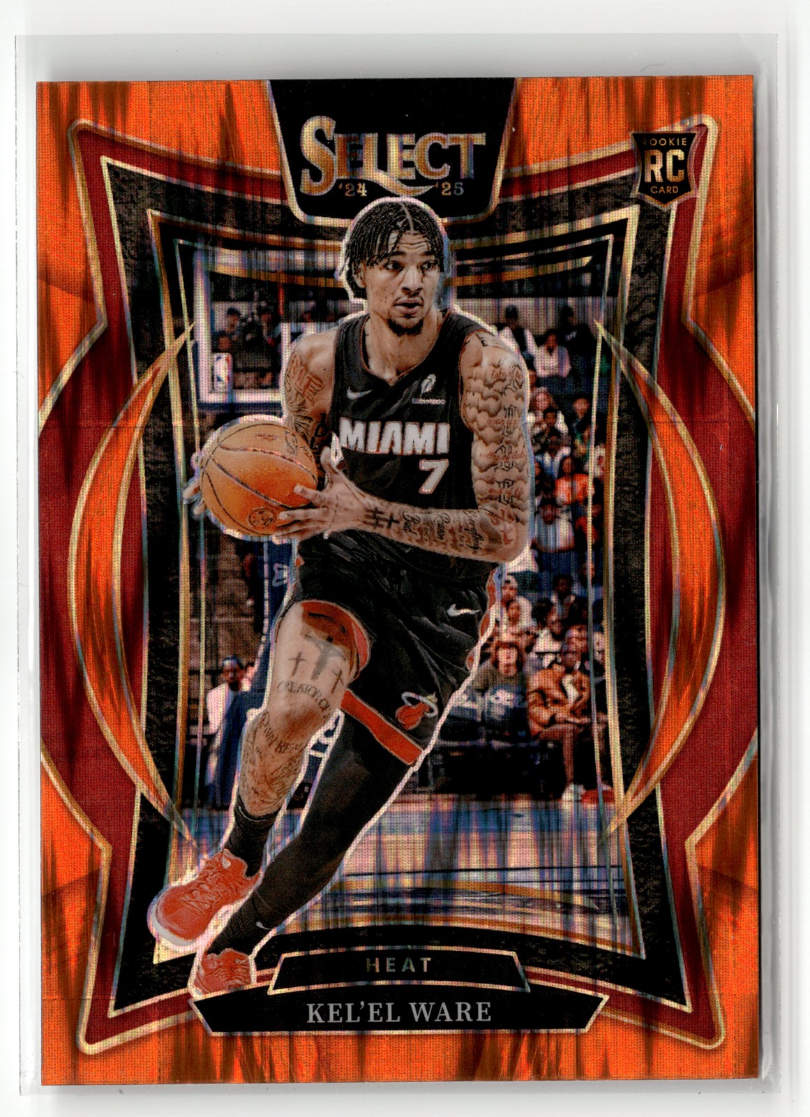 2024-25 Panini Select #66 Kel'el Ware Rookie Orange Flash Prizm