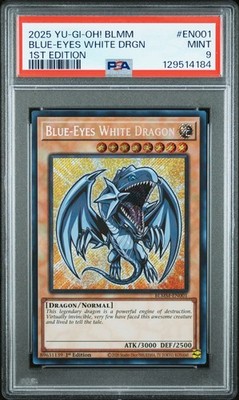 2025 1ST ED #EN001 BLUE-EYES WHITE DRAGON PSA 9 | eBay