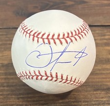 Oscar Taveras Signed Rawlings ROMLB Baseball Beckett Authentic Cardinals RIP ‘14