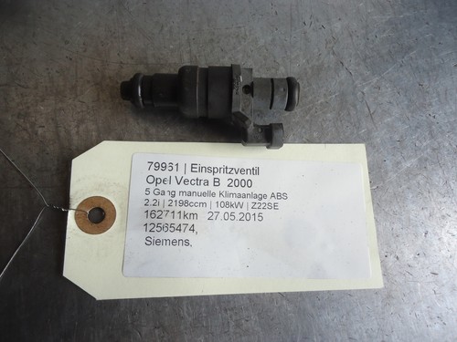 Opel Vectra B Einspritzventil 12565474 2.2i 108kW Z22SE 79961