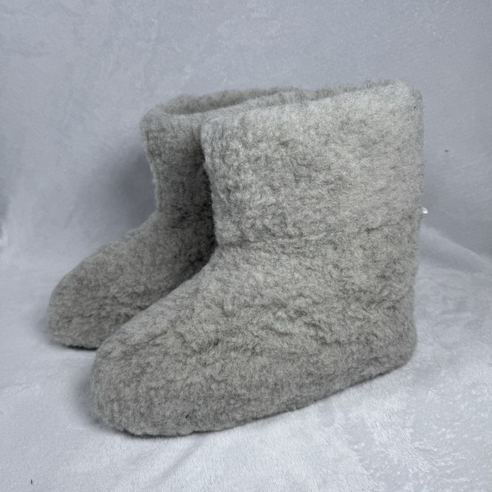 APL Stivali lana pecora in riva al mare 100% irlandese grigio caldo 9 5 10 ciabatte morbide nuovi con etichette