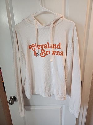 G-III 4her Carl Banks Cleveland Browns Womans Hoodie Sweatshirt Size XL Cord 