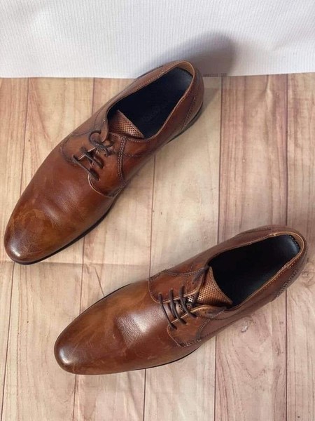 Men Lloyd Heels Brown Leather 41 #M913