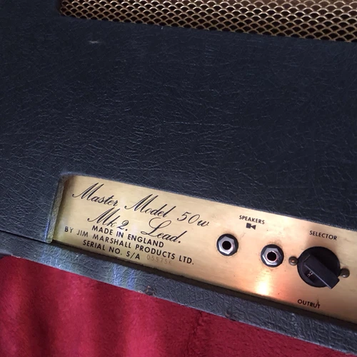 Marshall JMP Mk2 Lead, 50W Mastervol. manufactured 1978 - Picture 5 of 14