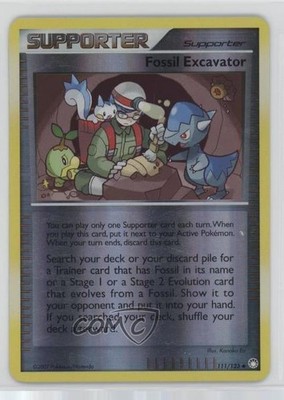 Fossil Excavator Reverse Foil Pokémon Diamond & Pearl Mysterious Treasures #111