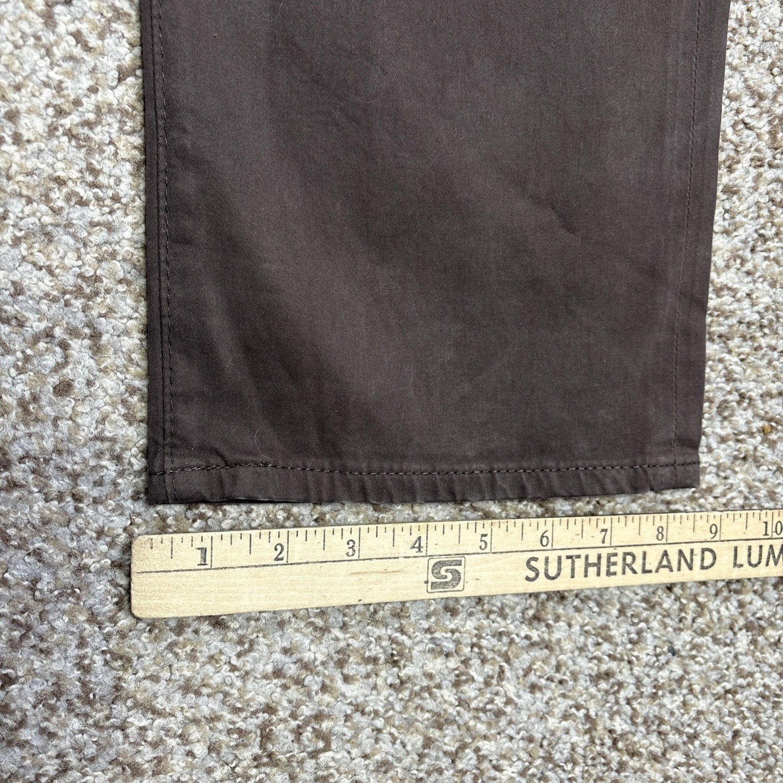 AG Adriano Goldschmied Everett Slim Straight Brown Pants Mens 38x34 Fits 38 X 35 - View 11