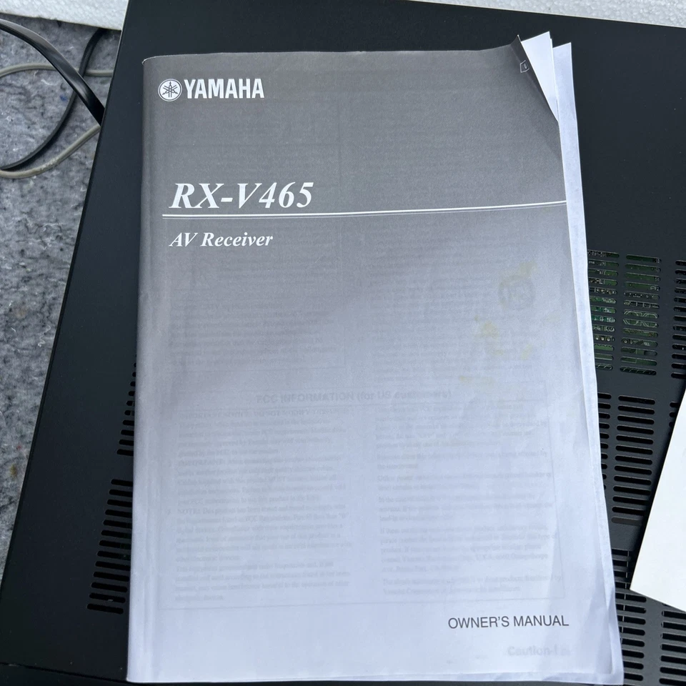 Yamaha RX-V465 5.1 Ch HDMI Home Theater Surround Receiver Stereo + Remote Bundle - Image 4 of 4