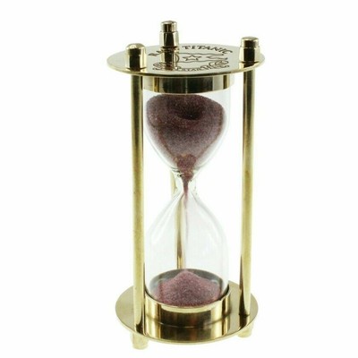Titanic Sanduhr White Star Line RMS Messingoptik Souvenir Sammlerstück