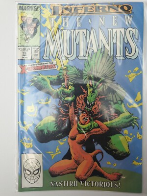 The New Mutants #72 Rare X-Men/X-Force Trainee's Vfn/NM Feb 1989 Marvel Comics 