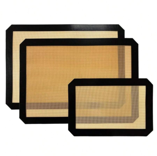 3-Pack Silicone Baking Mat Nonstick Heat Resistant Oven Mats Toaster Liner Sheet - Picture 17 of 20