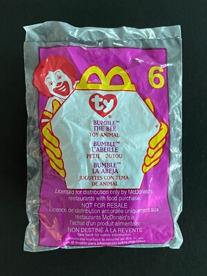 McDonald's Happy Meal Toy - TY Teenie Beanie Babies #6 Bumble the Bee - SEALED