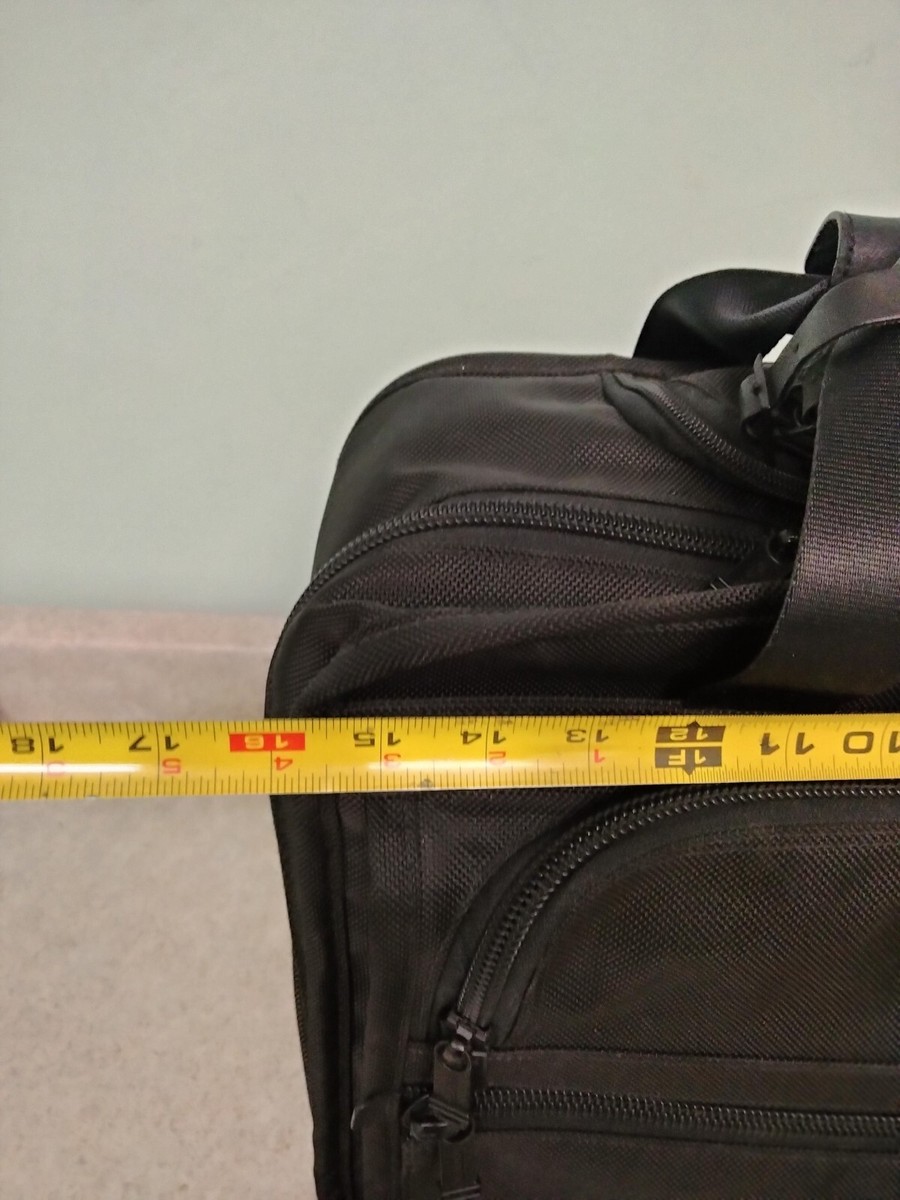 TUMI Alpha Black Nylon Compact 2 Wheeled Laptop Bag Carry On