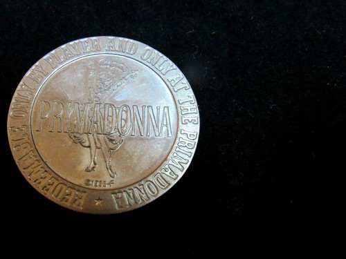 1966 Primadonna Casino Reno Dollar Token Silver Metal - Picture 1 of 3