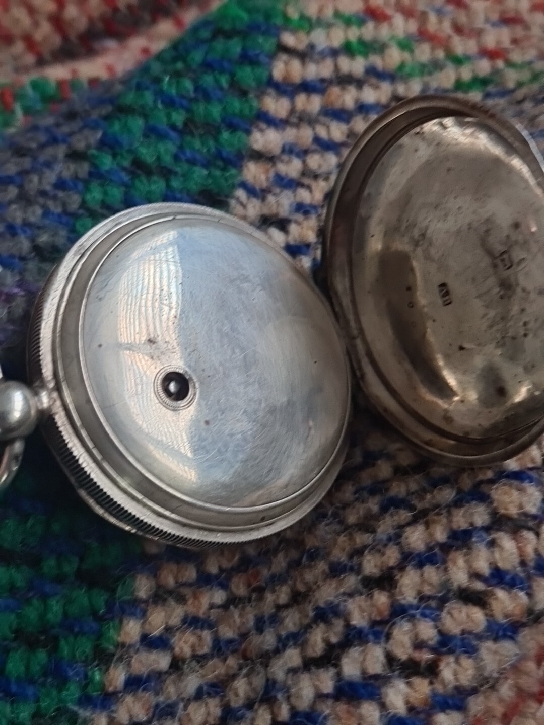 Working Antique solid silver Gents Waltham Mass p… - image 6