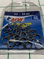 American Fishing Wire - Stainless Steel Split Rings - multi sizes