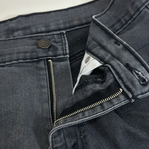 Levi's 511 Shorts Men 33 in Black Denim Rolled Hem Mid Rise Stretch Zip Fly - Picture 14 of 14