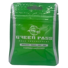 Green Pass Fast Acting Male Performance Enhancement Supplement 5 Pills
