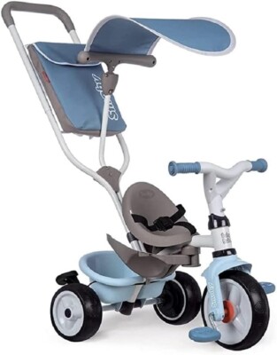 Smoby 741400 Dreirad Baby Balade Plus Blau mit Bremse B-Ware